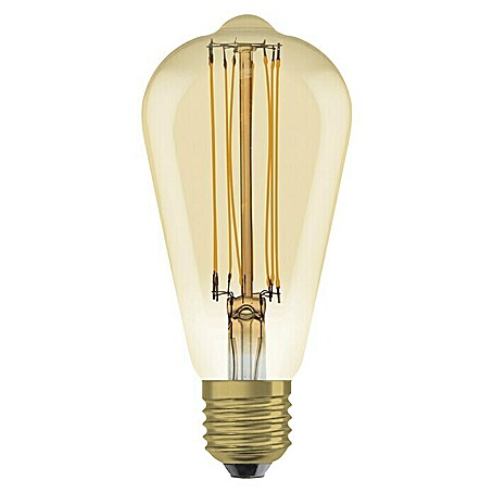 Osram LED-Lampe (E27, Dimmbar, 470 lm, 5,9 W, Grundfarbe: Gold)