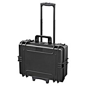 Wasserdichter Koffer MAX505TR (L x B x H: 555 x 445 x 258 mm, Ohne Schaumstoffeinlage, Ausziehbarer Trolley, Schwarz, Kunststoff) | BAUHAUS