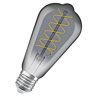 Osram LED-Lampe Vintage Edition 1906 Glühlampenform E27 (E27, 7,8 W, 360 lm, Grau)
