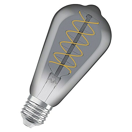 Osram LED-Lampe Vintage Edition 1906 Glühlampenform E27 (E27, Dimmbar, 360 lm, 7,8 W, Grundfarbe: Grau)