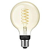 Philips Hue Bombilla LED (E27, 7 W, Blanco cálido, Intensidad regulable, Globo)