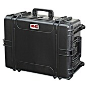 Wasserdichter Koffer MAX620TR (L x B x H: 687 x 528 x 286 mm, Ohne Schaumstoffeinlage, Ausziehbarer Trolley, Schwarz, Kunststoff) | BAUHAUS