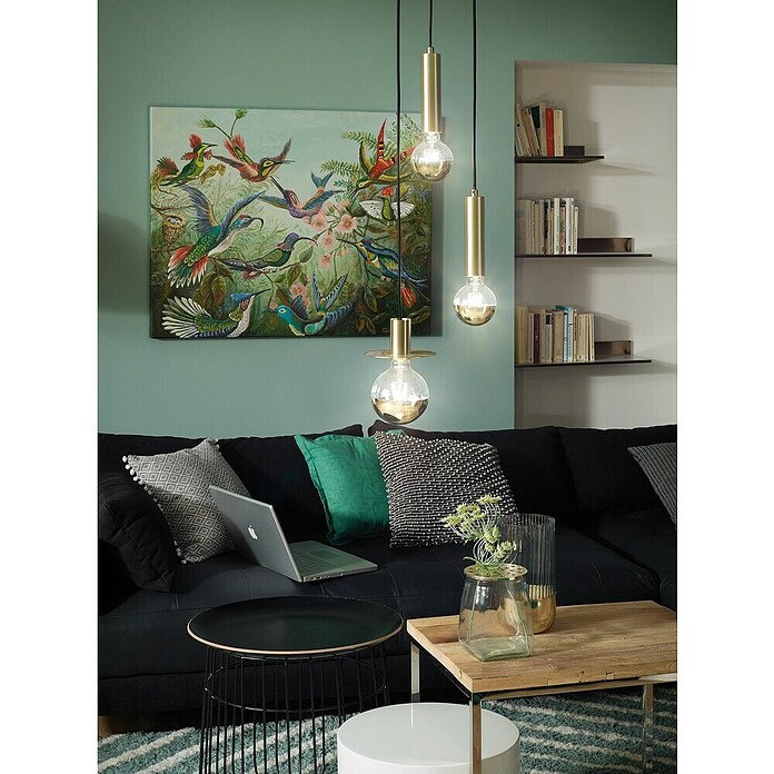 Paulmann Bombilla LED (E27, Blanco cálido, Claro / Oro, G95, Brillante)