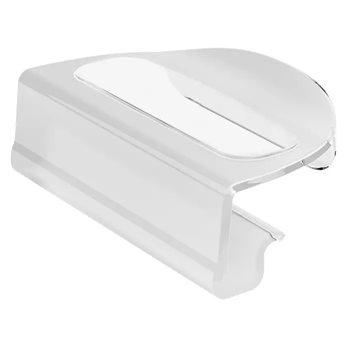 Regalux Clips - Passend für: Regalux Clear Boxen M - L - XL, 4 Stk. - Transparenter, rechteckiger Stiftspitzer mit einer einzelnen Öffnung und abgerundeten Kanten für präzises Anspitzen.