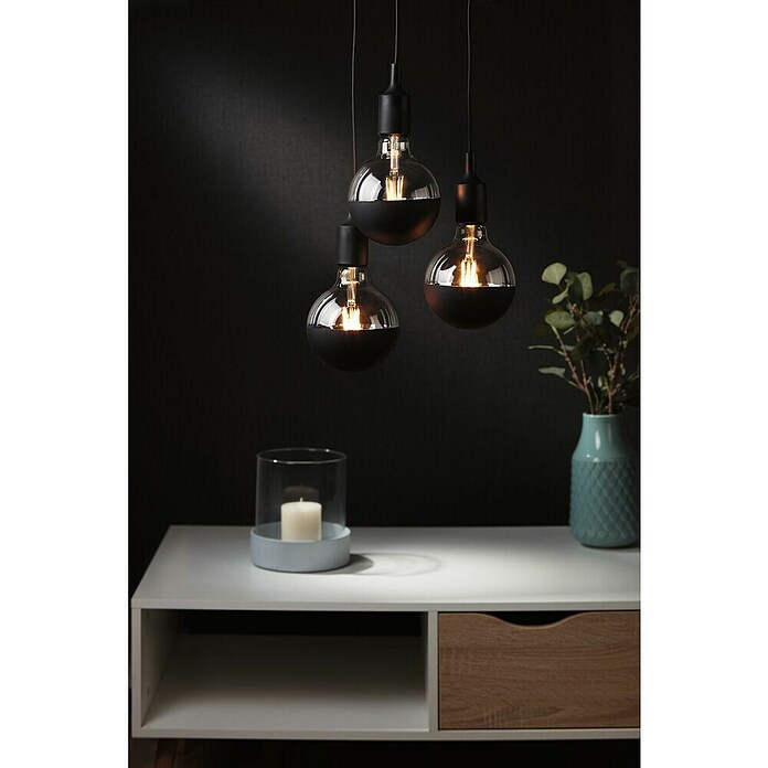 Paulmann LED-Leuchtmittel (E27, Warmweiß, Klar/Schwarz, G95, Matt)