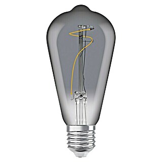 Osram LED-Lampe Vintage Edition 1906 Birnenform E27 (E27, 3,5 W, 100 lm, Grau)