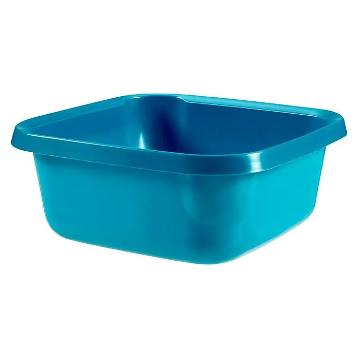 Curver Schüssel Essentials - 12 l, Quadratisch, Petrol - Blaue Kunststoffwanne, ideal für den Haushalt. Die robuste Wanne erleichtert Reinigungsarbeiten und bietet vielseitige Einsatzmöglichkeiten.