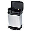 Keter Treteimer Deco Bin Metallics Duo (30 l, Metall, Schwarz/Silber) | BAUHAUS