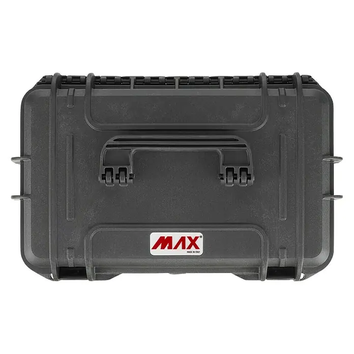 Wasserdichter Koffer MAX400 - L x B x H: 456 x 290 x 318 mm, Ohne Schaumstoffeinlage, Schwarz, Kunststoff - Schwarzer MAX Koffer, robust und wasserdicht, ideal für den sicheren Transport von Ausrüstung.