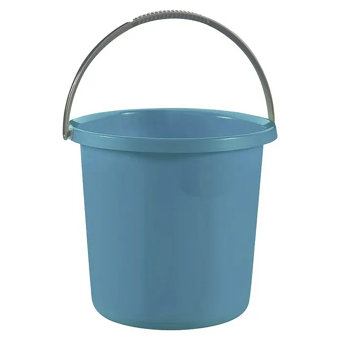 Curver Putzeimer Essentials - 10 l, Kunststoff, Petrol - Blauer Eimer mit durchsichtigem Griff, ideal für Reinigungsarbeiten und den Transport von Flüssigkeiten. Robuster und praktischer Haushaltshelfer.
