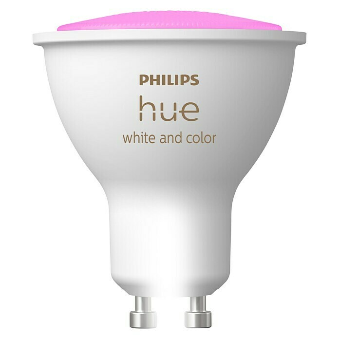 Philips Hue LED-Leuchtmittel White & Color Ambiance (GU10, 5,7 W, RGBW, Dimmbar, 1 Stk.)