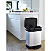Keter Treteimer Deco Bin Metallics Duo (30 l, Metall, Schwarz/Silber) | BAUHAUS