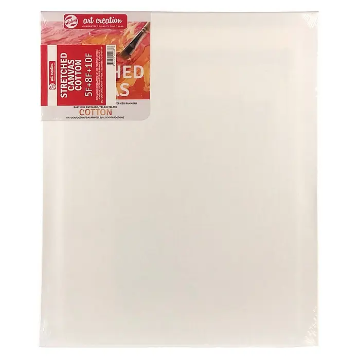 Talens Lienzo en bastidor F5 / F8 /10F - Gramaje: 300 g/m² - Lienzo blanco estirado de Talens Art Creation, ideal para artistas. El lienzo es de algodón y está disponible en varios tamaños.