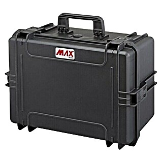 Wasserdichter Koffer MAX505 (L x B x H: 555 x 428 x 306 mm, Ohne Schaumstoffeinlage, Schwarz, Kunststoff)