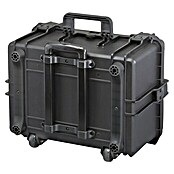 Wasserdichter Koffer MAX505TR (L x B x H: 555 x 437 x 326 mm, Ohne Schaumstoffeinlage, Ausziehbarer Trolley, Schwarz, Kunststoff) | BAUHAUS