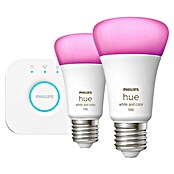 Philips Hue Smart-LED-Lampen Set (E27, Dimmbar, RGBW, 1.100 lm, 9 W) | BAUHAUS