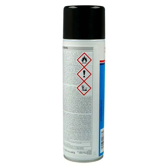 International Antifouling Trilux Prop-O-Drev - Schwarz, Matt, 500 ml - Sprühdose Yachtlack mit Warnsymbolen und Produktinformationen, ideal für Bootslackierungen und Schutz vor Umwelteinflüssen.