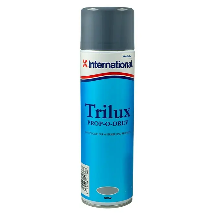 International Antifouling Trilux Prop-O-Drev - Grau, Matt, 500 ml - Ein Sprühdose Trilux Prop-O-Drev Antifouling für Antriebe und Propeller, Farbe Grau von International/AkzoNobel.