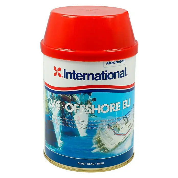 International Hartantifouling VC Offshore EU - Blau, 750 ml - Dose VC Offshore EU Antifouling von International, ideal für schnelle Boote. Bietet glatte, harte Hochgeschwindigkeitsleistung und Schutz.
