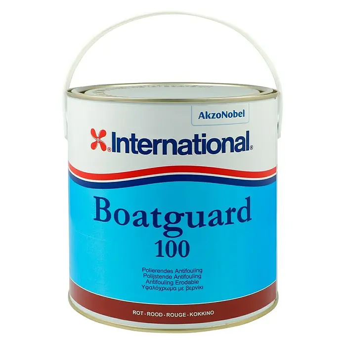International Selbstpolierendes Antifouling Boatguard 100 - Rot, 2,5 l - Dose Boatguard 100 Antifouling Farbe von International, ideal für den Schutz von Bootsrümpfen vor Bewuchs im Wasser.