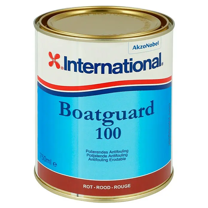 International Selbstpolierendes Antifouling Boatguard 100 - Rot, 750 ml - Dose International Boatguard 100 Antifouling-Bootsfarbe, Rot, 750ml. Schützt Boote vor Bewuchs im Wasser.