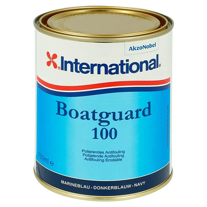 International Selbstpolierendes Antifouling Boatguard 100 - Marineblau, 750 ml - Dose International Boatguard 100 Antifouling, Marineblau. Schützt Boote vor Bewuchs. Hochwertige Antifouling-Farbe für langanhaltenden Schutz.