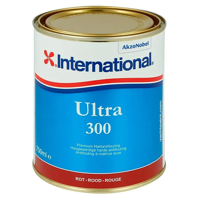 International Hartantifouling Ultra 300 - Rot, 750 ml - Dose International Ultra 300 Antifouling-Bootsfarbe. Hochwertiger Schutz in Rot für Schiffe und Boote.