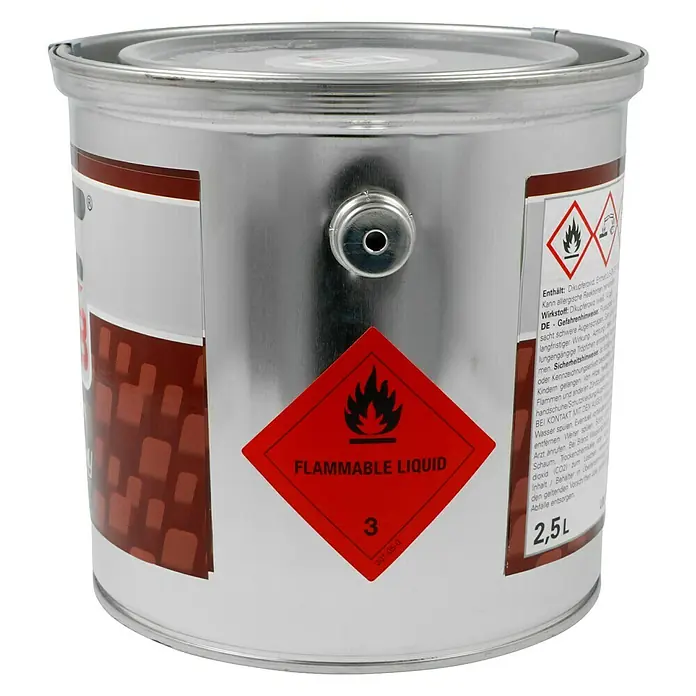 F18 Hartantifouling - Weiß, 2,5 l - Dose mit brennbarer Flüssigkeit, Sicherheitsaufdruck und 2,5L Füllmenge.