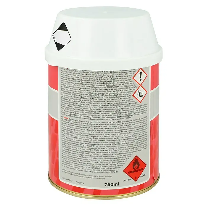 F18 Dünnschicht-Antifouling - 750 ml, Anthrazit - Dose Antifouling-Farbe mit Gefahrenhinweisen, 750ml. Organozinnfreie konventionelle Antifouling-Farbe.