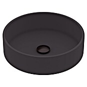 Lavabo de sobremesa Apolo (37 x 37 cm, Sin desbordamiento, Negro) | BAUHAUS