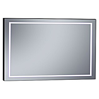 Espejo con luz Lisbeth (120 x 80 cm, Negro)