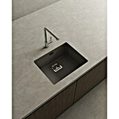 Poalgi Fregadero encastrable Zie Soft 50 (45 x 55 cm, Material compuesto, Gris, Brillante) | BAUHAUS