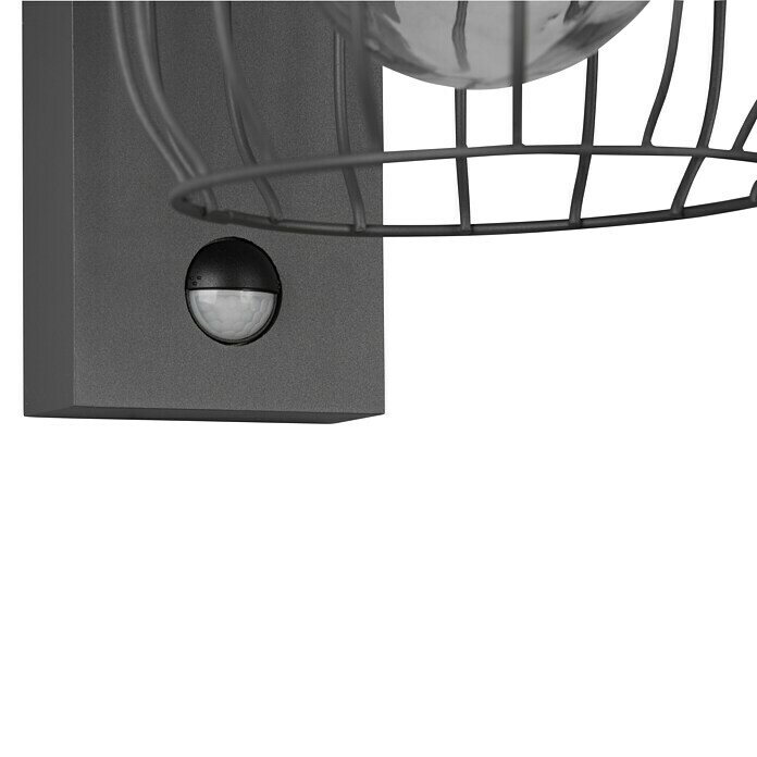 Trio Leuchten Sensor-Außenleuchte TUELA (40 W, L x B x H: 23,5 x 16,5 x 28 cm, Grau, IP44) | BAUHAUS