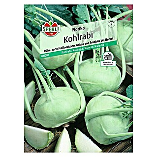 Sperli Gemüsesamen Kohlrabi (Brassica oleracea var. gongylodes, Saatzeit: März, Erntezeit: Juni)