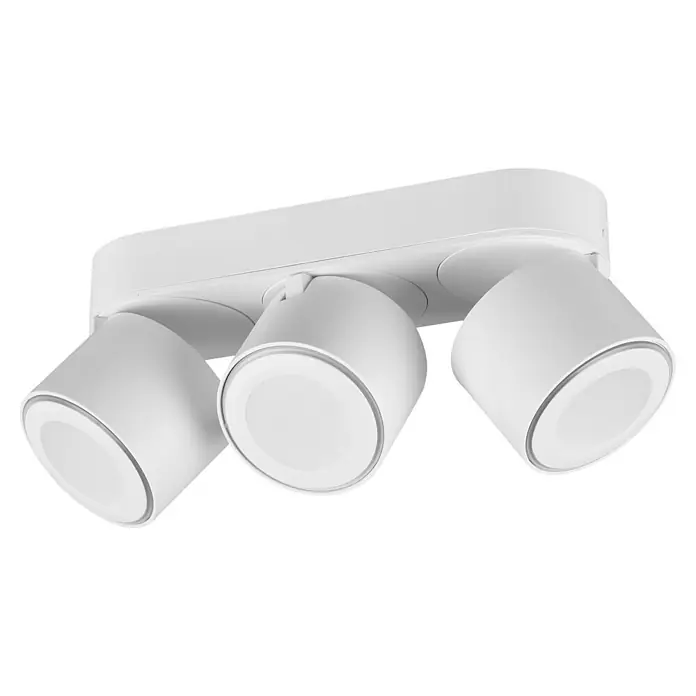 Trio Leuchten LED-Deckenstrahler Taurus - 15 W, Weiß, Warmweiß, 3 Stk. - Eine weiße Deckenleuchte mit drei verstellbaren Strahlern. Ideal für gezielte Beleuchtung in jedem Raum.