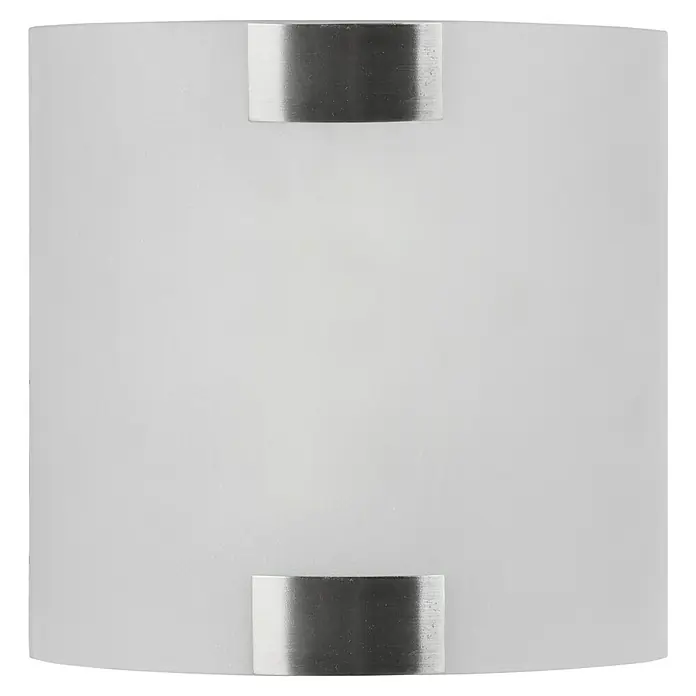 Trio Lighting Aplique de pared Pura - 25 W, L x An x Al: 7,5 x 20 x 20 cm, Níquel mate, E27 - El aplique moderno impresiona por su diseño sencillo con cristal mate y detalles plateados que añaden un toque de elegancia a cualquier estancia.