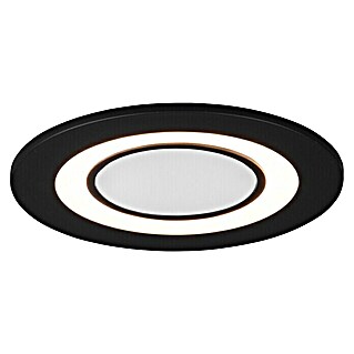 Trio Lighting Downlight empotrable LED redondo Core (5 W, Ø x Al: 8,2 x 3,5 cm, Negro, Blanco cálido)