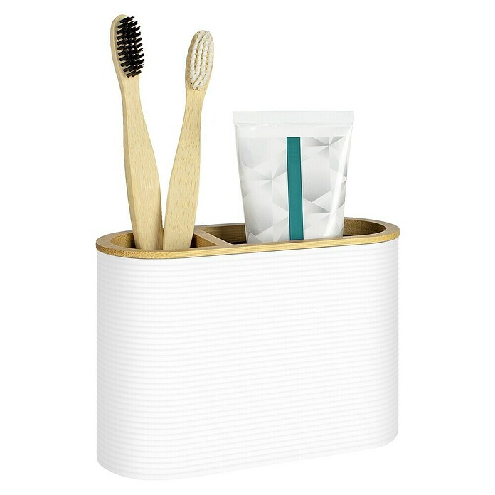 Portacepillos Laos (L x An x Al: 55 x 14 x 9 cm, Plástico, Blanco) | BAUHAUS