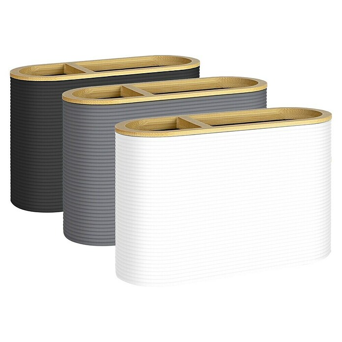 Portacepillos Laos (L x An x Al: 55 x 14 x 9 cm, Plástico, Blanco) | BAUHAUS