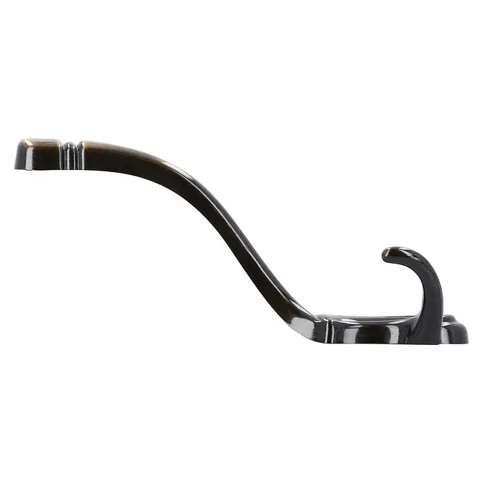 Siro Garderobenhaken - L x B x H: 169 x 85 x 76 mm, Braun, Stahl - Wandhaken aus Metall für Mäntel und Accessoires. Ein stilvoller und praktischer Haken für jedes Zuhause, der Ordnung schafft.