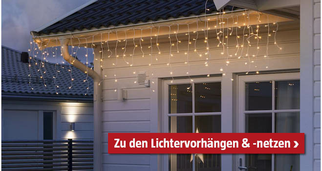 Lichtervorhänge & -netze