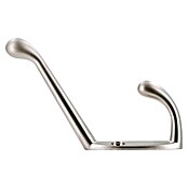Siro Garderobenhaken (L x B x H: 87 x 18 x 56 mm, Stahl, Oberflächeneigenschaft: Matt, Nickel matt) | BAUHAUS