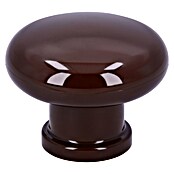 Siro Möbelknopf (Typ Möbelgriff: Knopf, Ø x H: 40 x 31 mm, Kunststoff, Braun) | BAUHAUS
