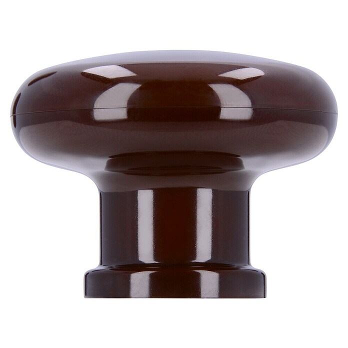 Siro Möbelknopf (Typ Möbelgriff: Knopf, Ø x H: 40 x 31 mm, Kunststoff, Braun) | BAUHAUS