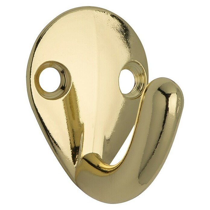Siro Garderobenhaken (L x B x H: 37 x 27 x 31 mm, Gold, Stahl) | BAUHAUS