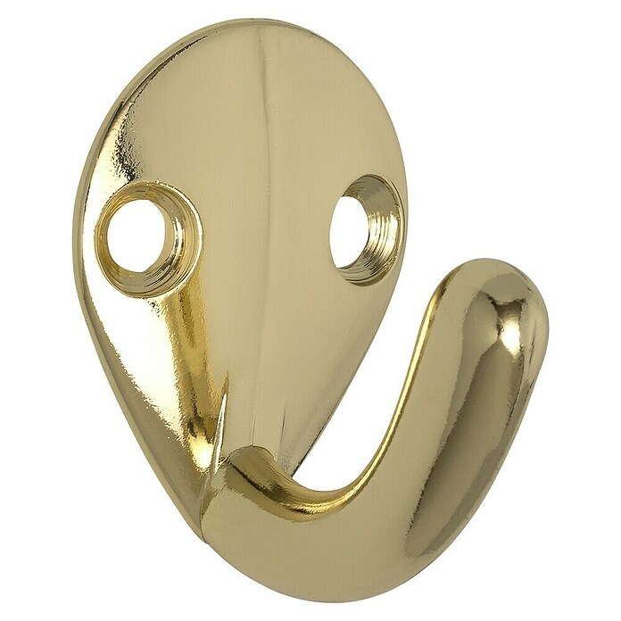 Siro Garderobenhaken (L x B x H: 37 x 27 x 31 mm, Gold, Stahl) | BAUHAUS