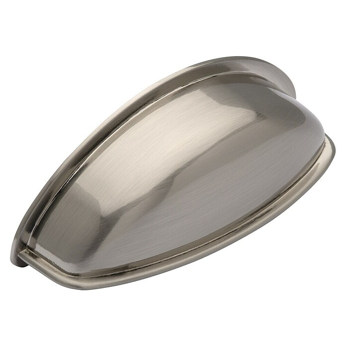 Siro Muschelgriff (L x B x H: 78 x 29 x 23 mm, Silber, Stahl) | BAUHAUS