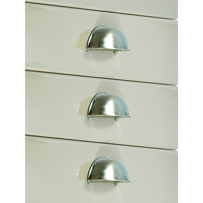 Siro Muschelgriff (L x B x H: 78 x 29 x 23 mm, Silber, Stahl) | BAUHAUS