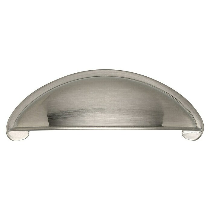 Siro Muschelgriff (L x B x H: 78 x 29 x 23 mm, Silber, Stahl) | BAUHAUS