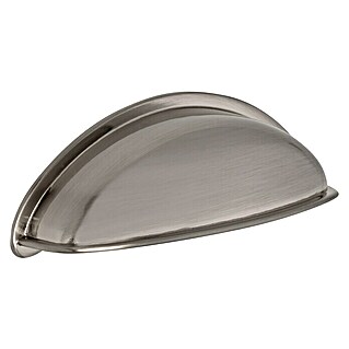 Siro Muschelgriff (L x B x H: 78 x 29 x 23 mm, Silber, Stahl)